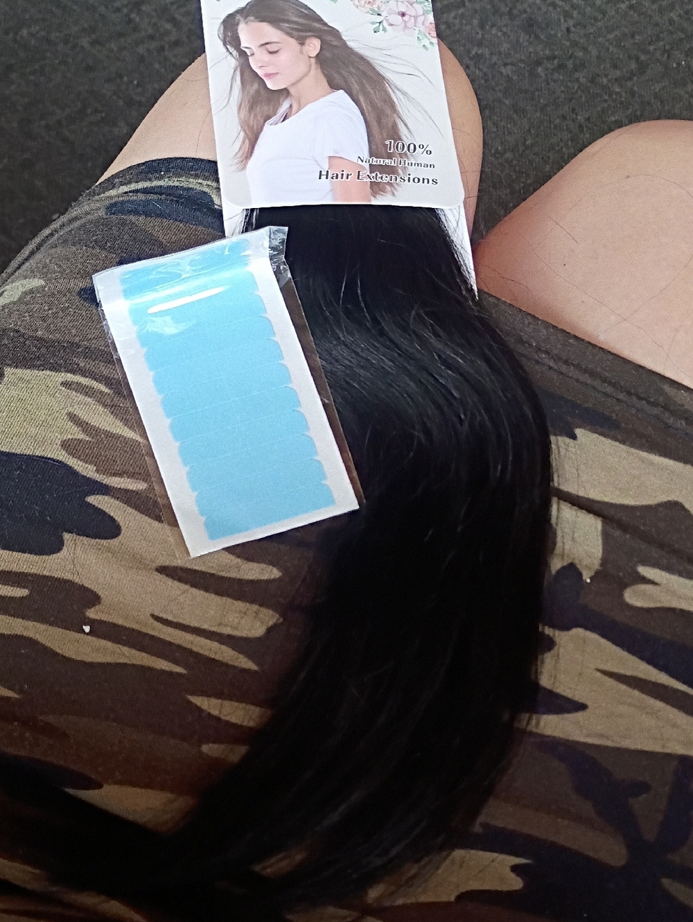 Black Women’s Tape In Hair Extensions - 100% Human Hair